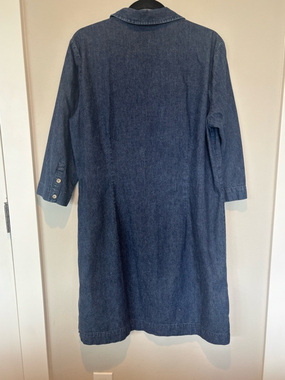 J. Jill Indigo Denim Shirt Dress - Blue - Picture 2 of 4